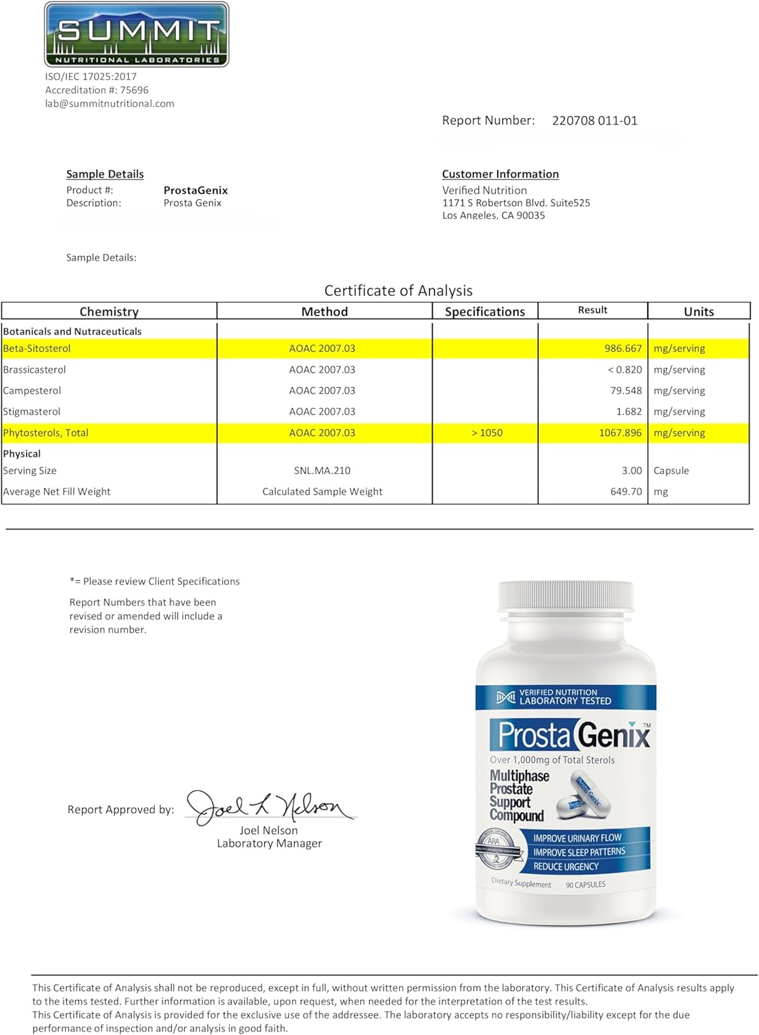 ProstaGenix Multiphase Prostate Supplement